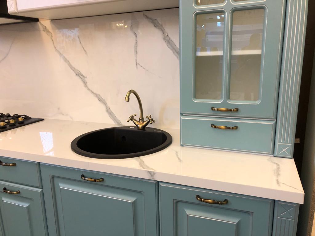 Blat bucatarie ceramica Calacatta White 01 – Bucuresti — imaginea 4
