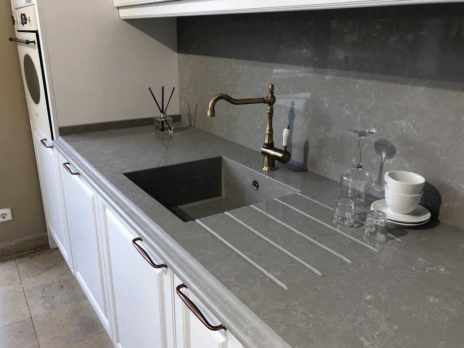 Blat Bucatarie quartz Tundra 02 – Bucuresti — imaginea 3
