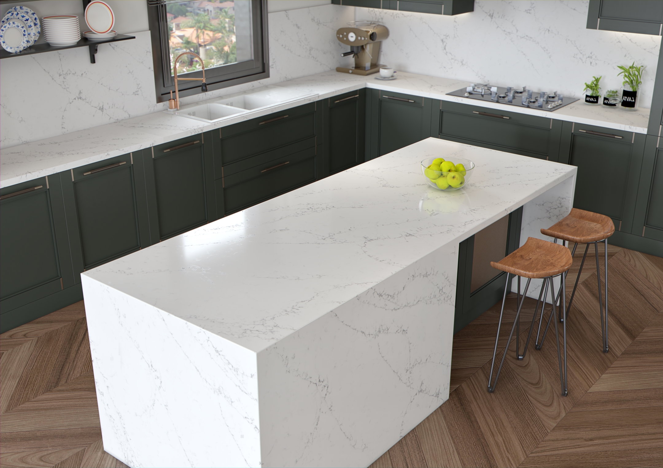 Blat de bucatarie QUARTZ STATUARIO CRUX