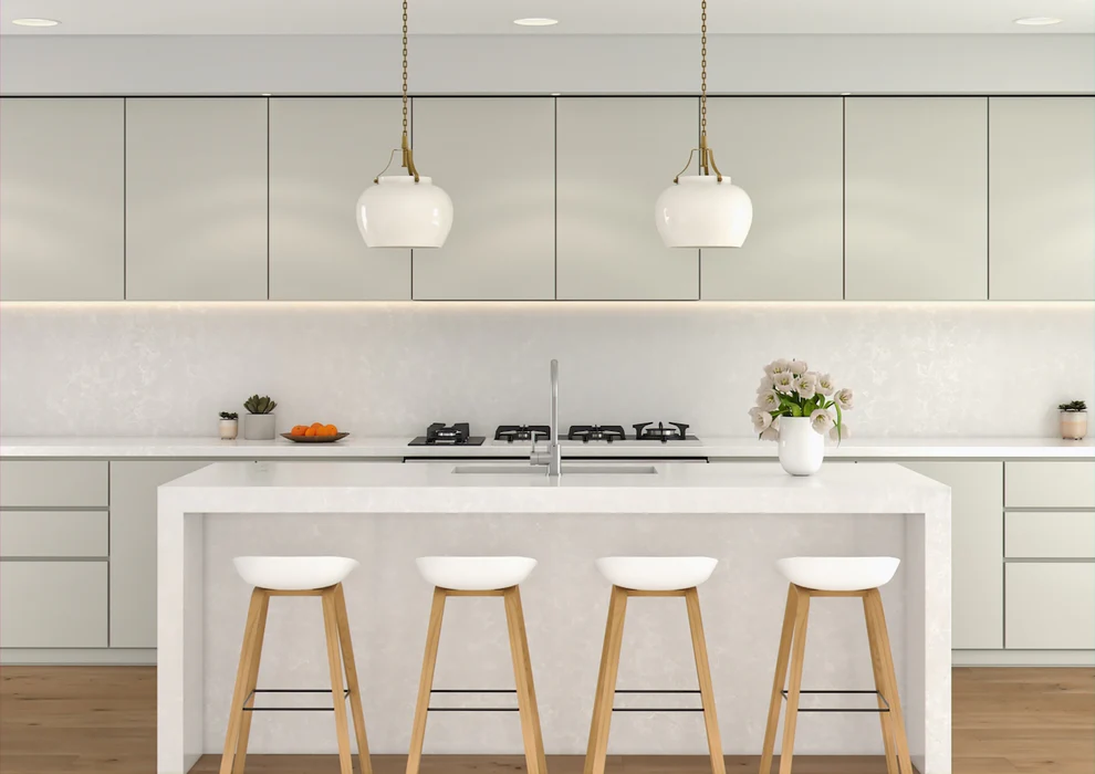 Blat de baie QUARTZ 2123 PERLA WHITE