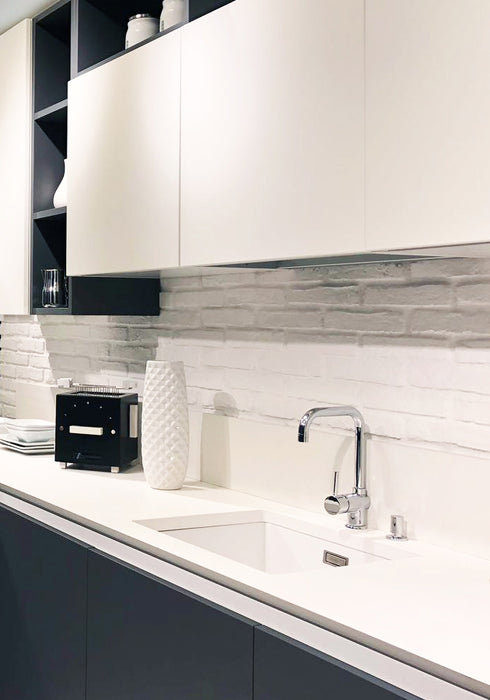 Blat de baie QUARTZ SUPERWHITE 13 ROCFACE
