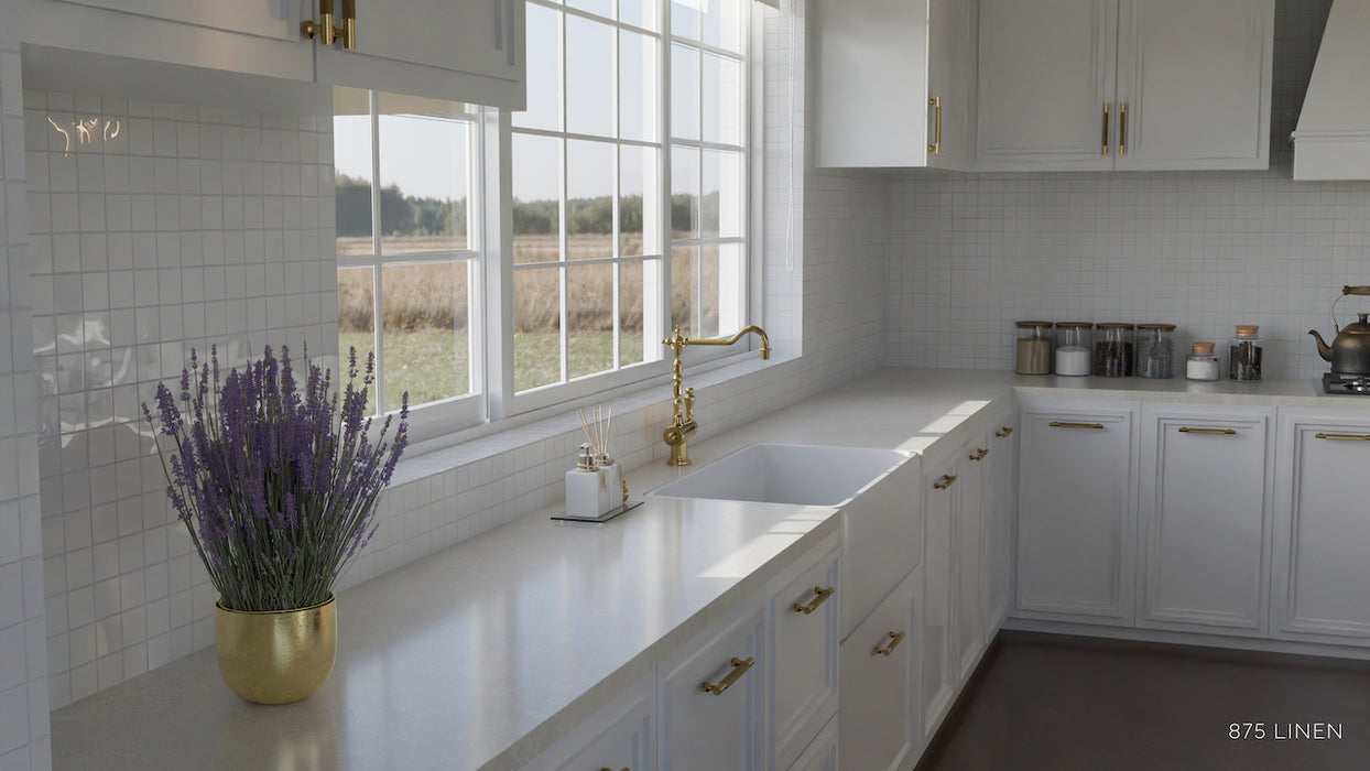 Blat de baie QUARTZ 875 LINEN