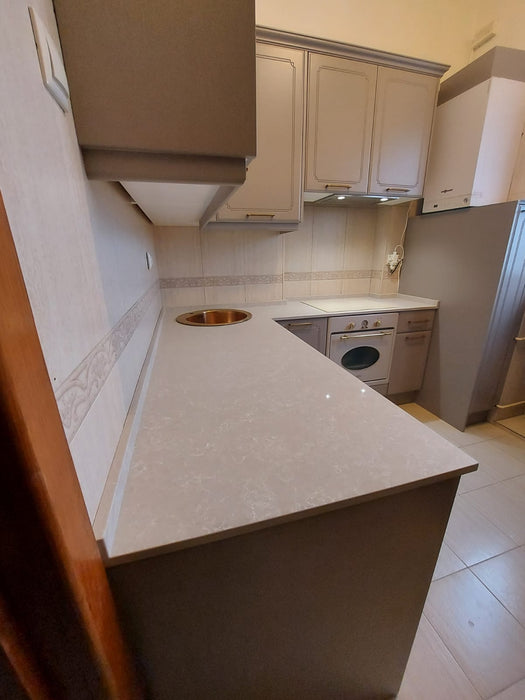 Blat de baie QUARTZ 875 LINEN