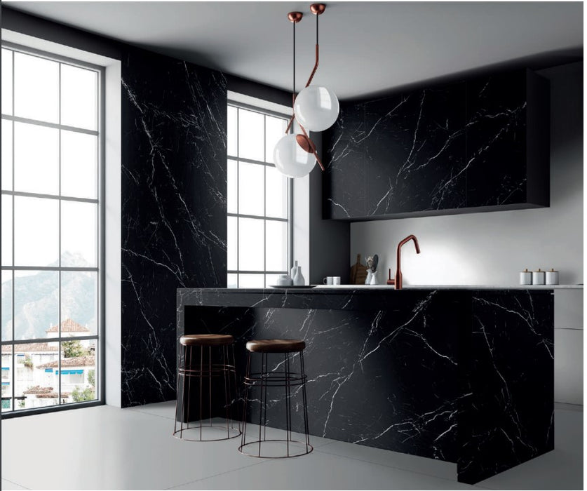 Blat de baie CERAMICA NERO MARQUINA