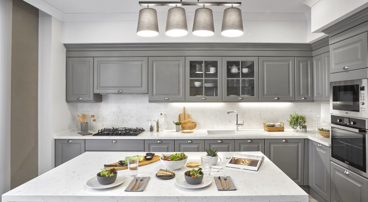 Blat de baie QUARTZ KASHMERA WHITE