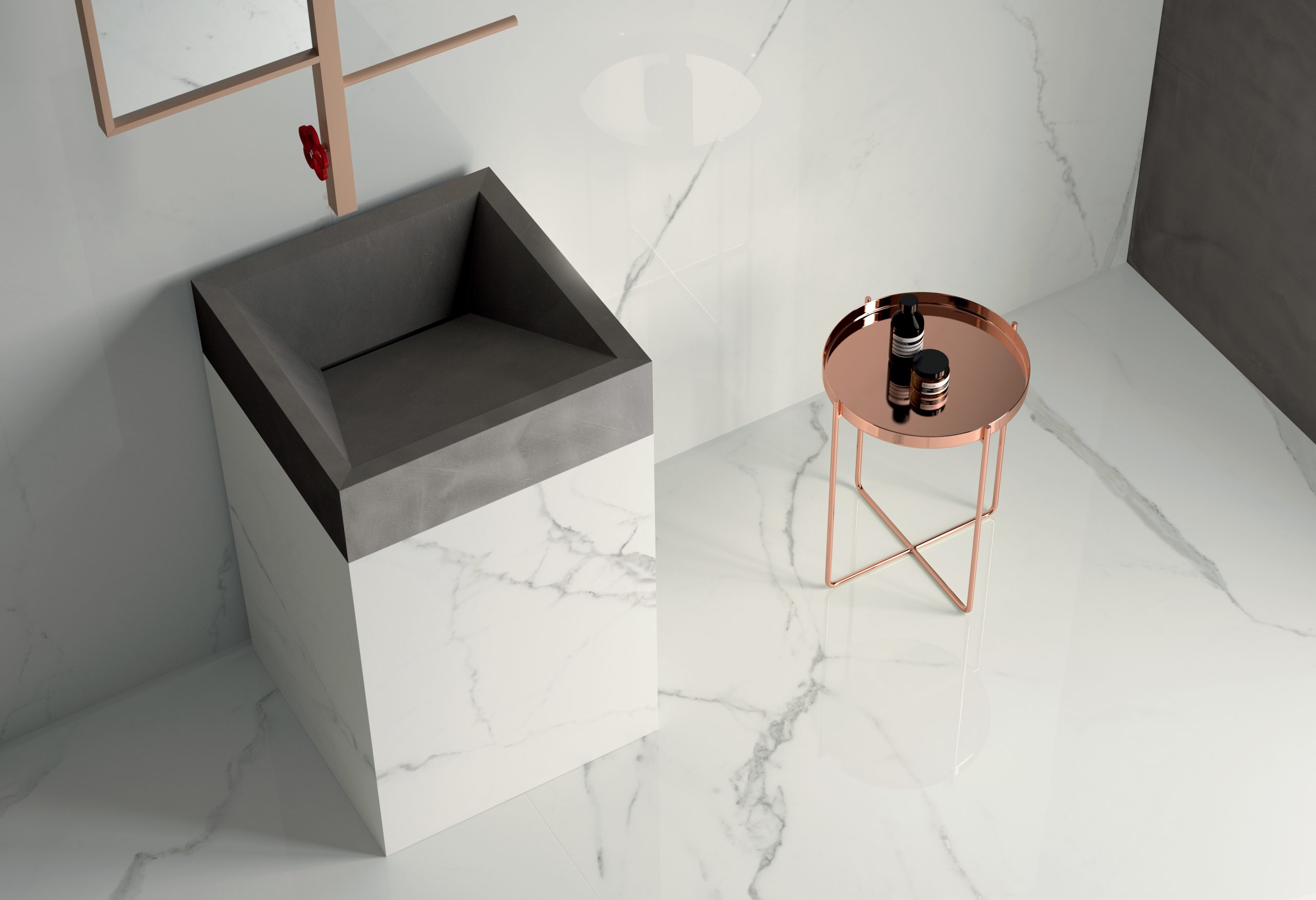 Blat de bucatarie CERAMICA CALACATTA WHITE