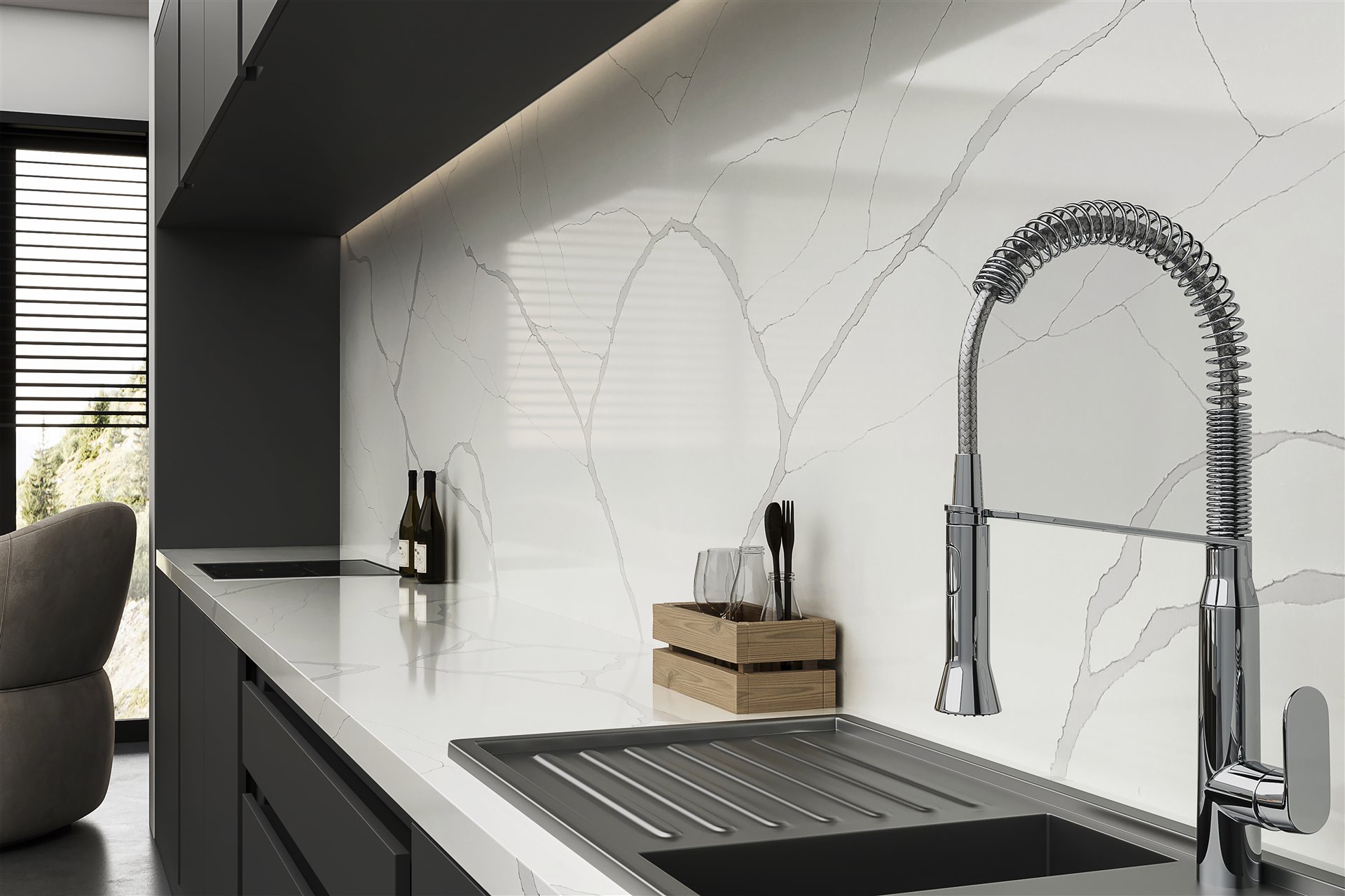Lastra QUARTZ 7134 CALACATTA ALDEON