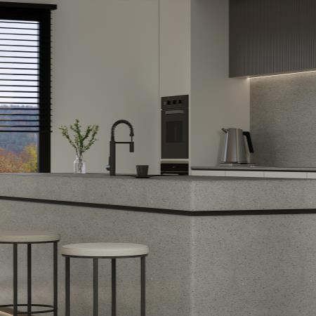 Blat de baie QUARTZ  5702 LUSIDA GRAY