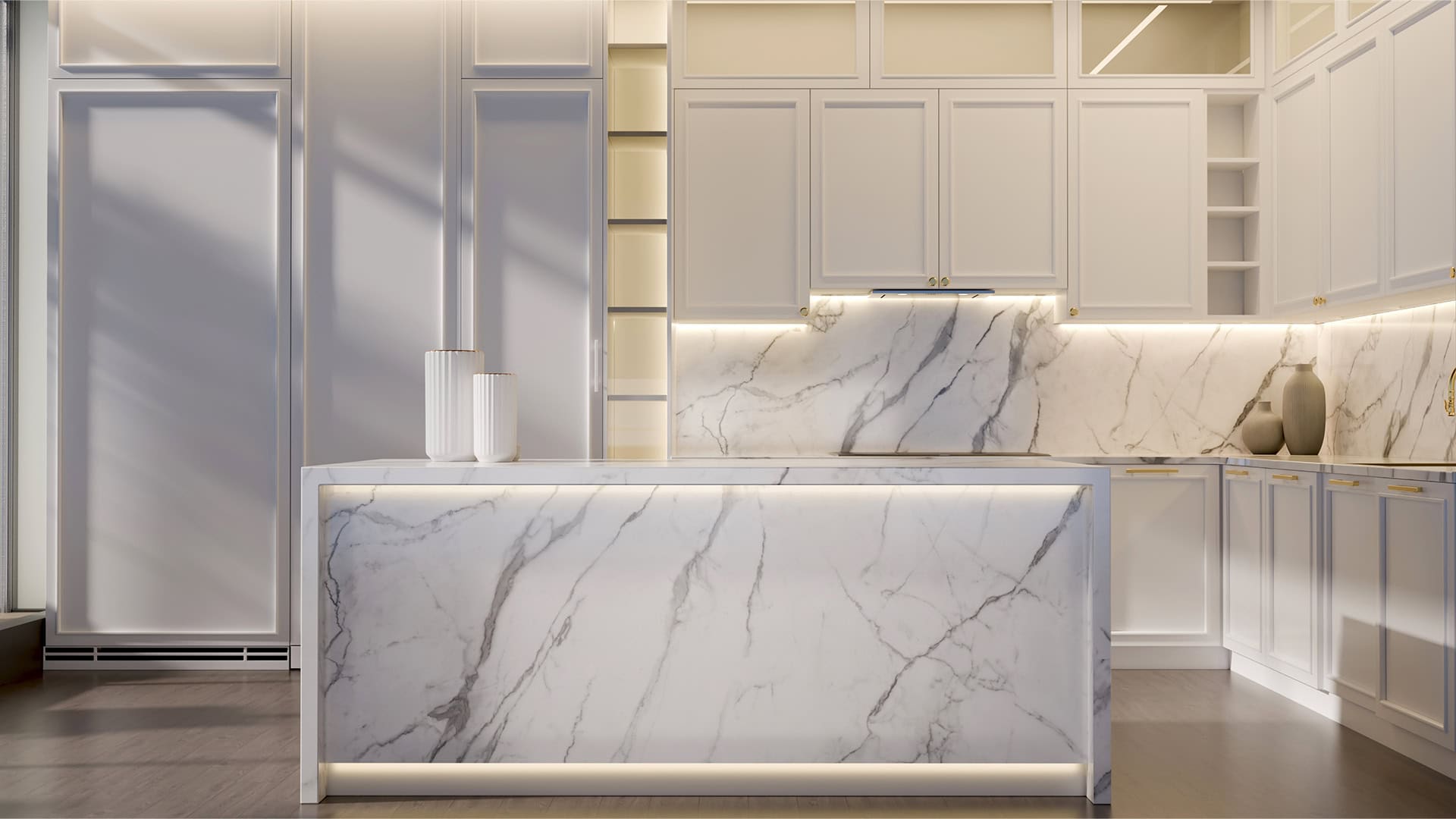 Blat de baie QUARTZ 2094 CALACATTA LÂL