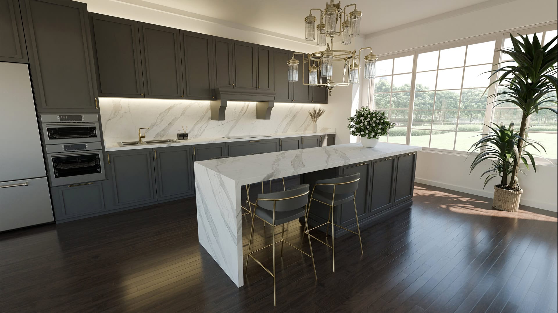 Blat de bucatarie QUARTZ 2087 CALACATTA TIKAL