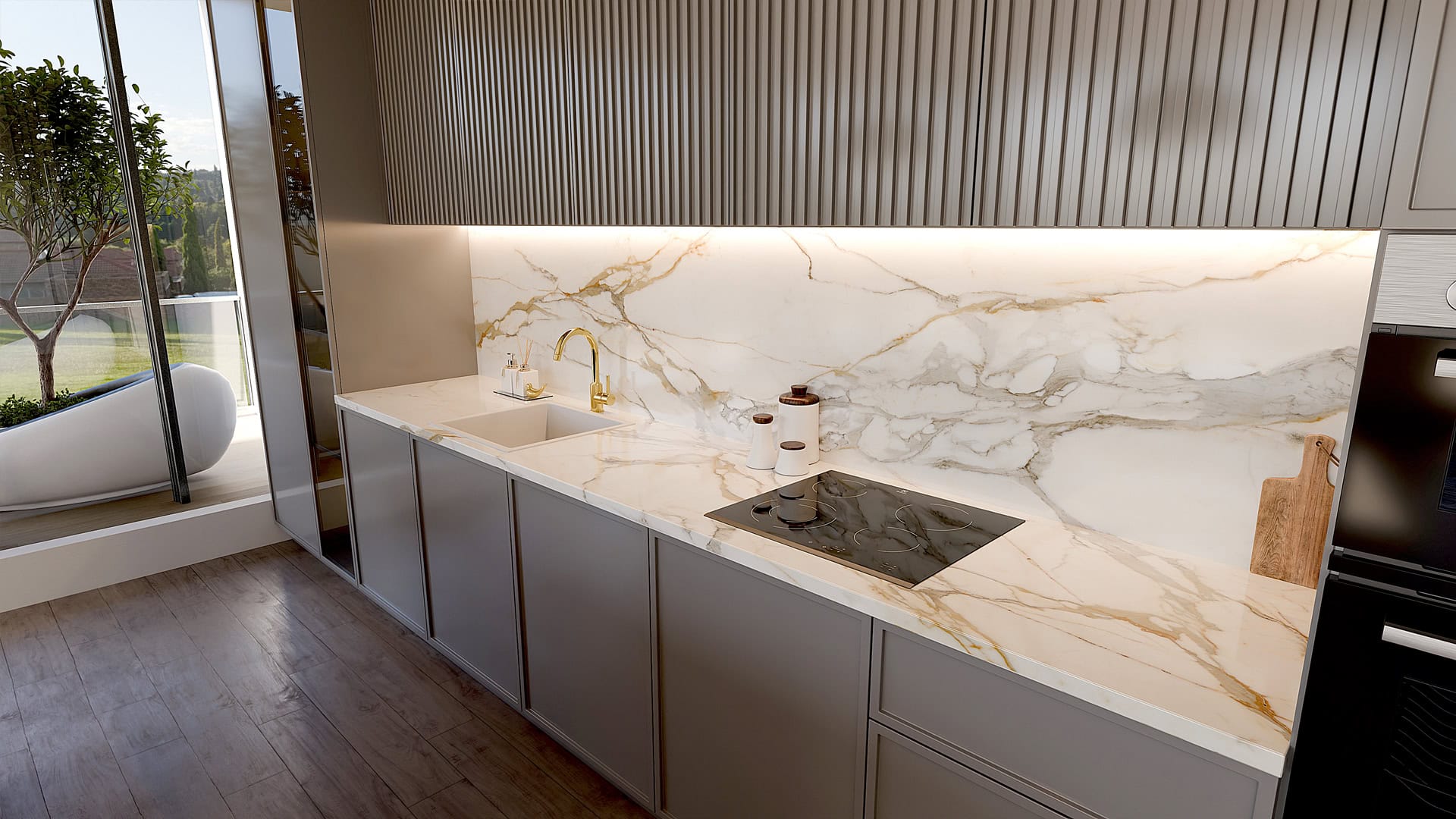 Blat de baie QUARTZ 2081 CALACATTA ANKA