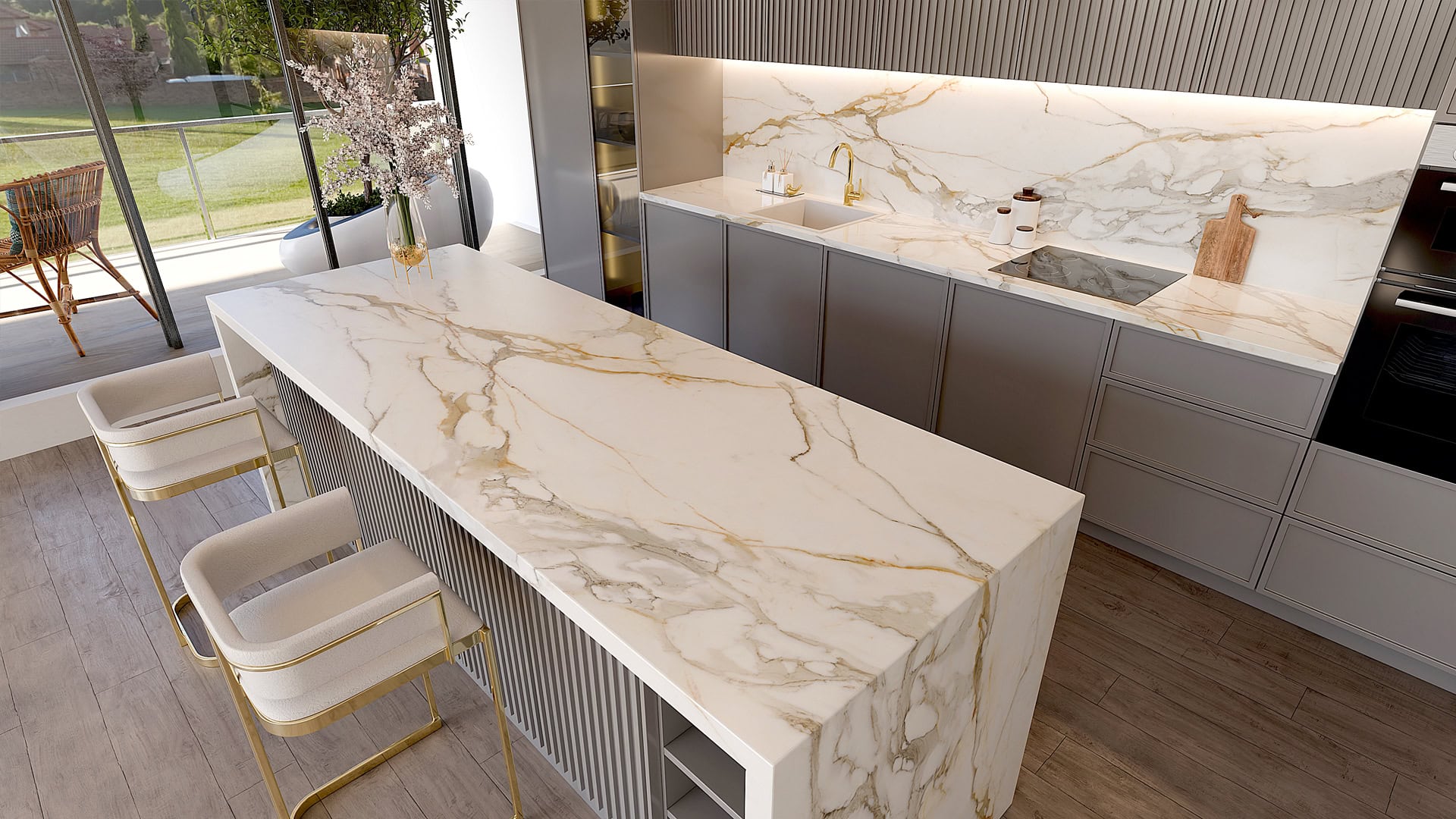 Blat de baie QUARTZ 2081 CALACATTA ANKA