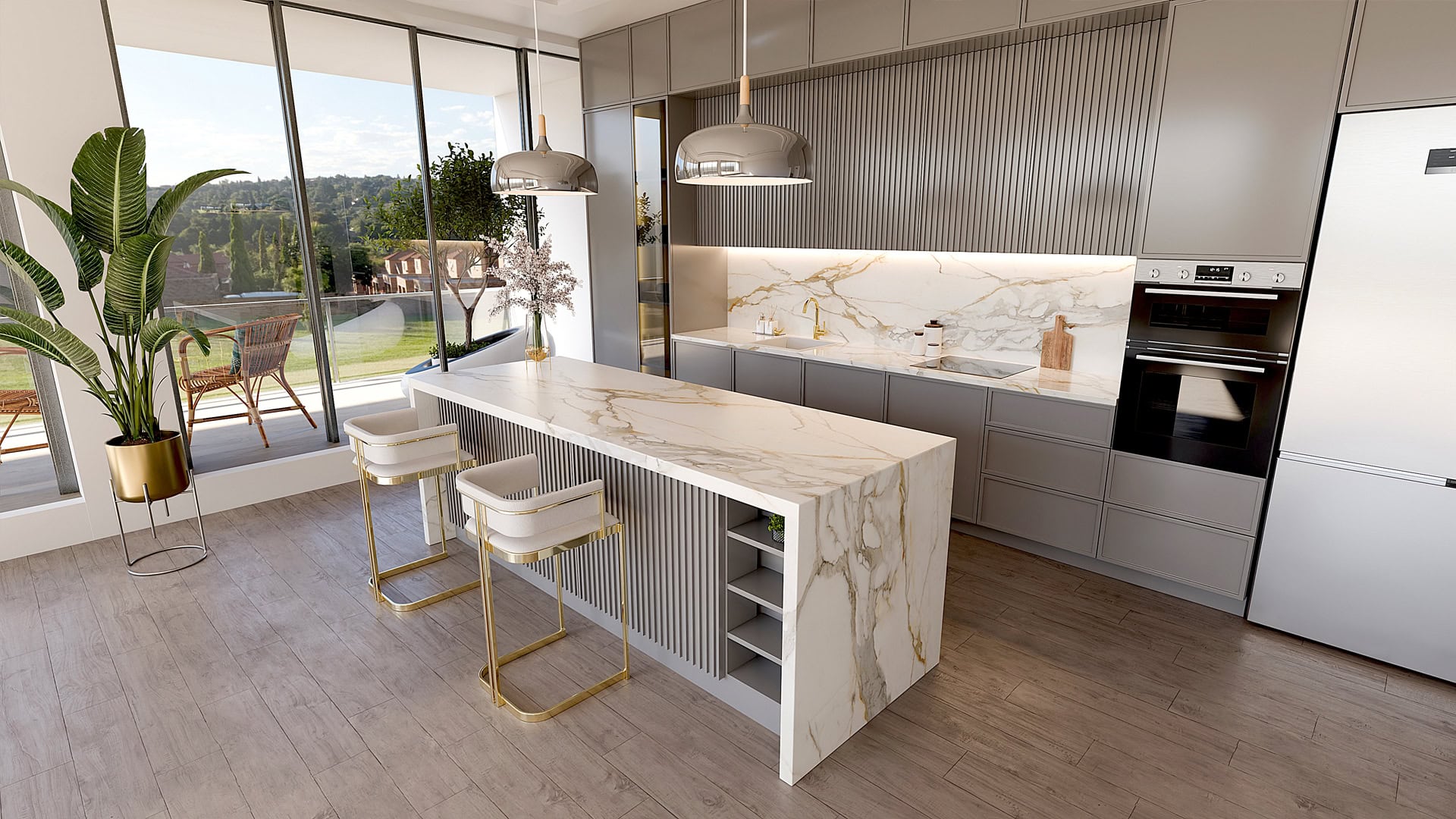 Blat de baie QUARTZ 2081 CALACATTA ANKA