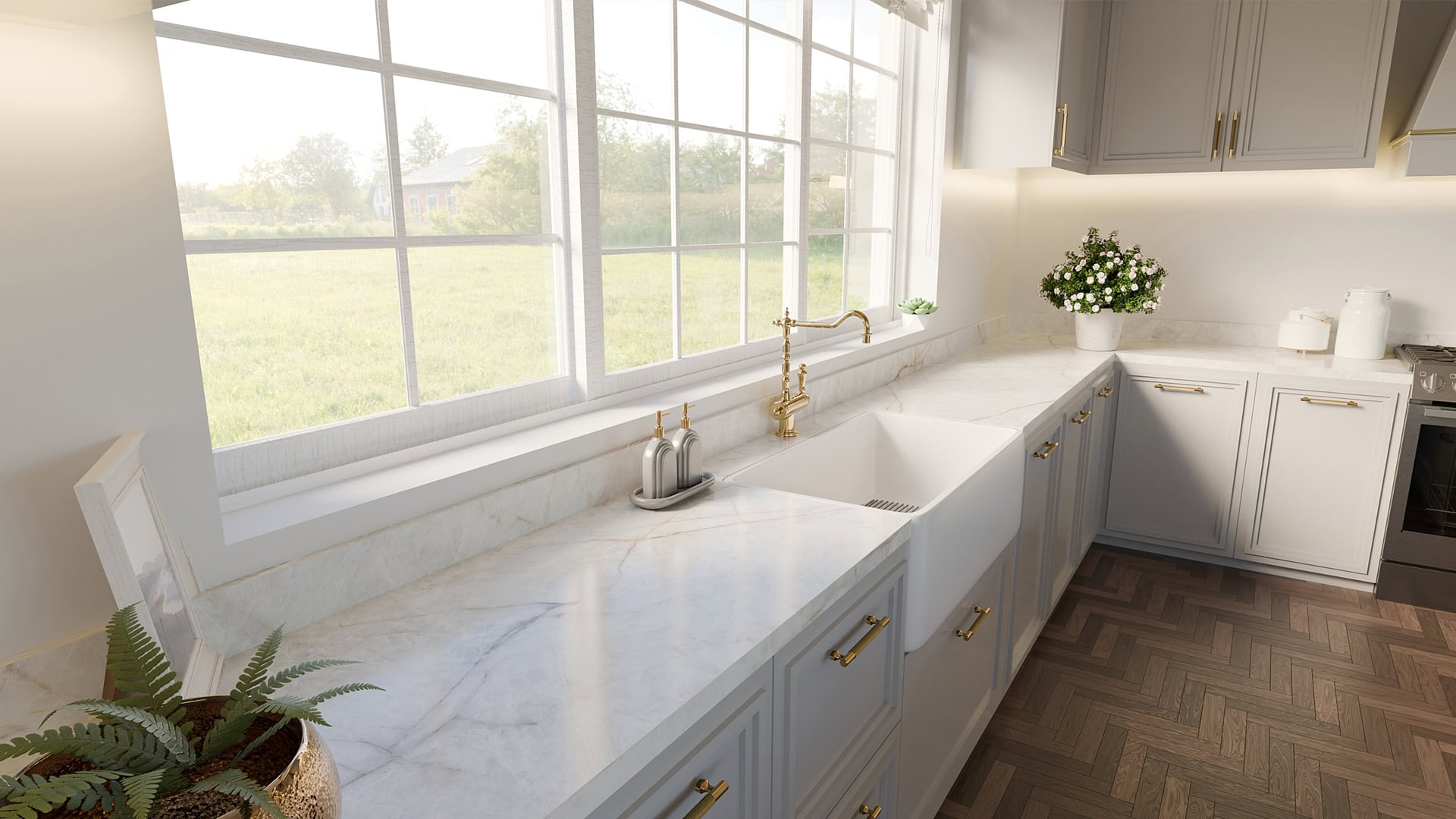 Blat de bucatarie QUARTZ 2045 AMBER