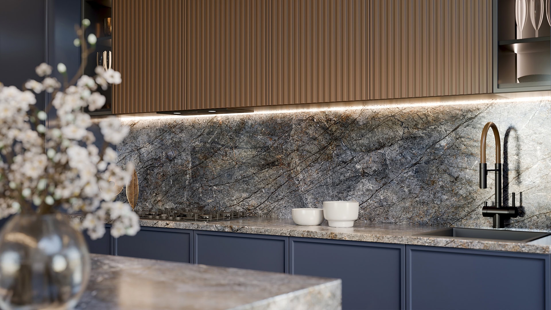 Blat de baie QUARTZ 2031 KALSEDON