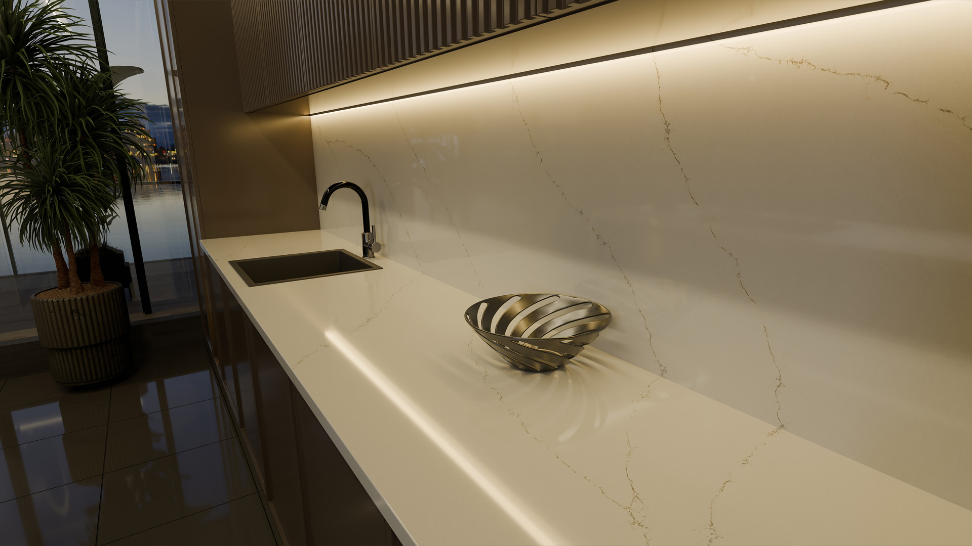 Blat de bucatarie QUARTZ 970 THYRA