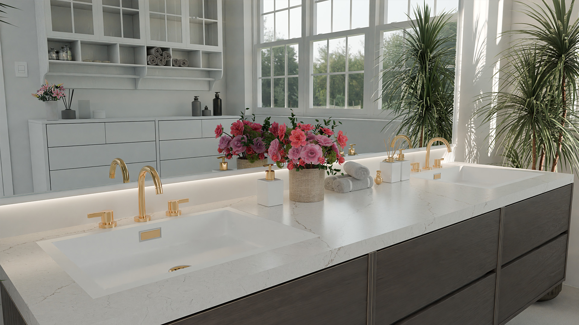 Blat de baie QUARTZ 295 MILOS