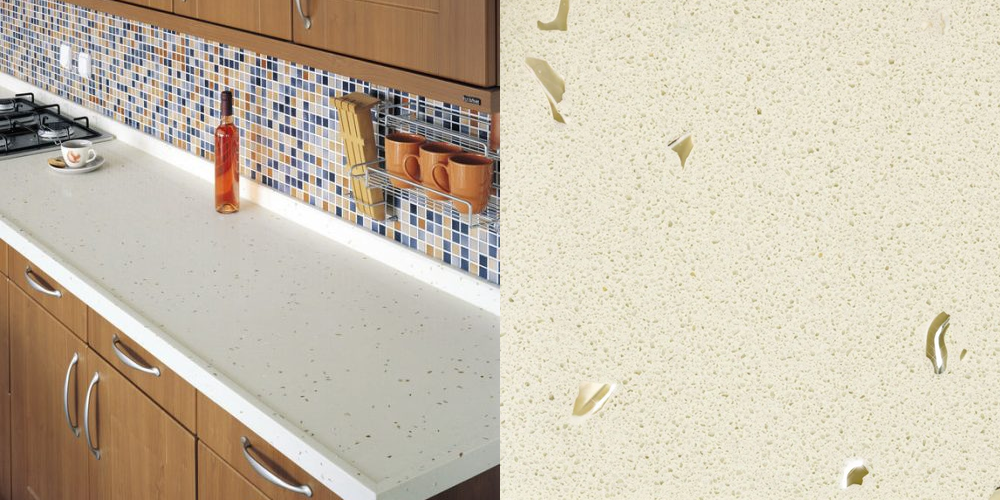 Bathroom worktop QUARTZ 422 RIVIERA
