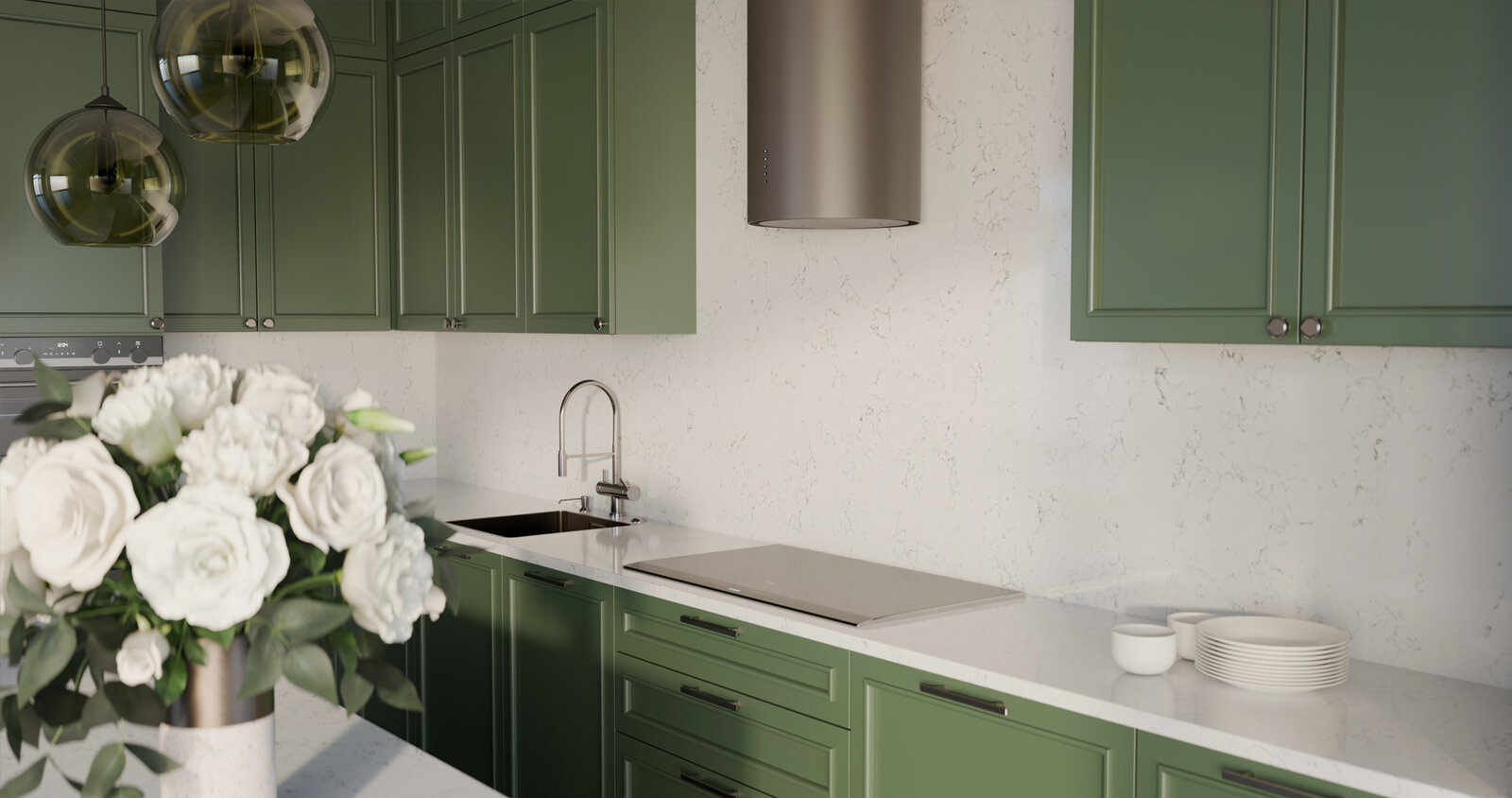 Blat de bucatarie QUARTZ 186 MOSS