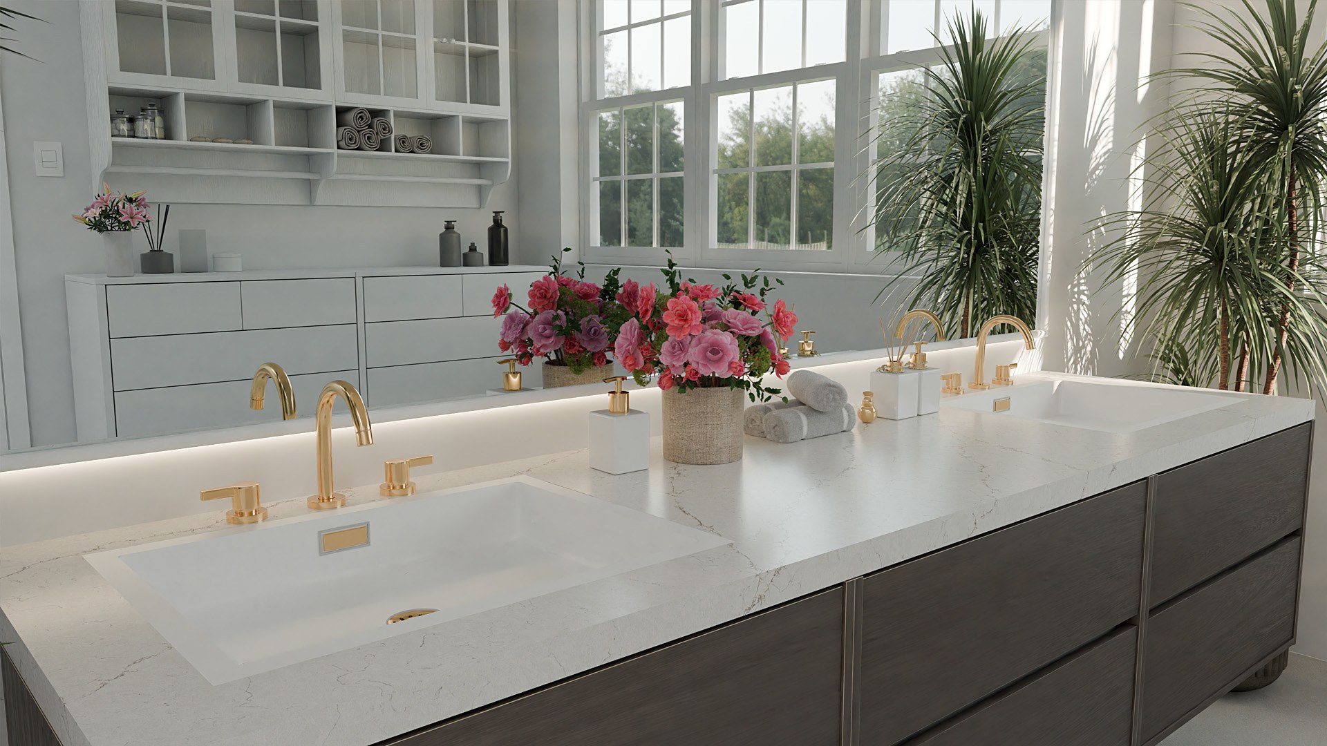 Blat de baie QUARTZ 295 MILOS