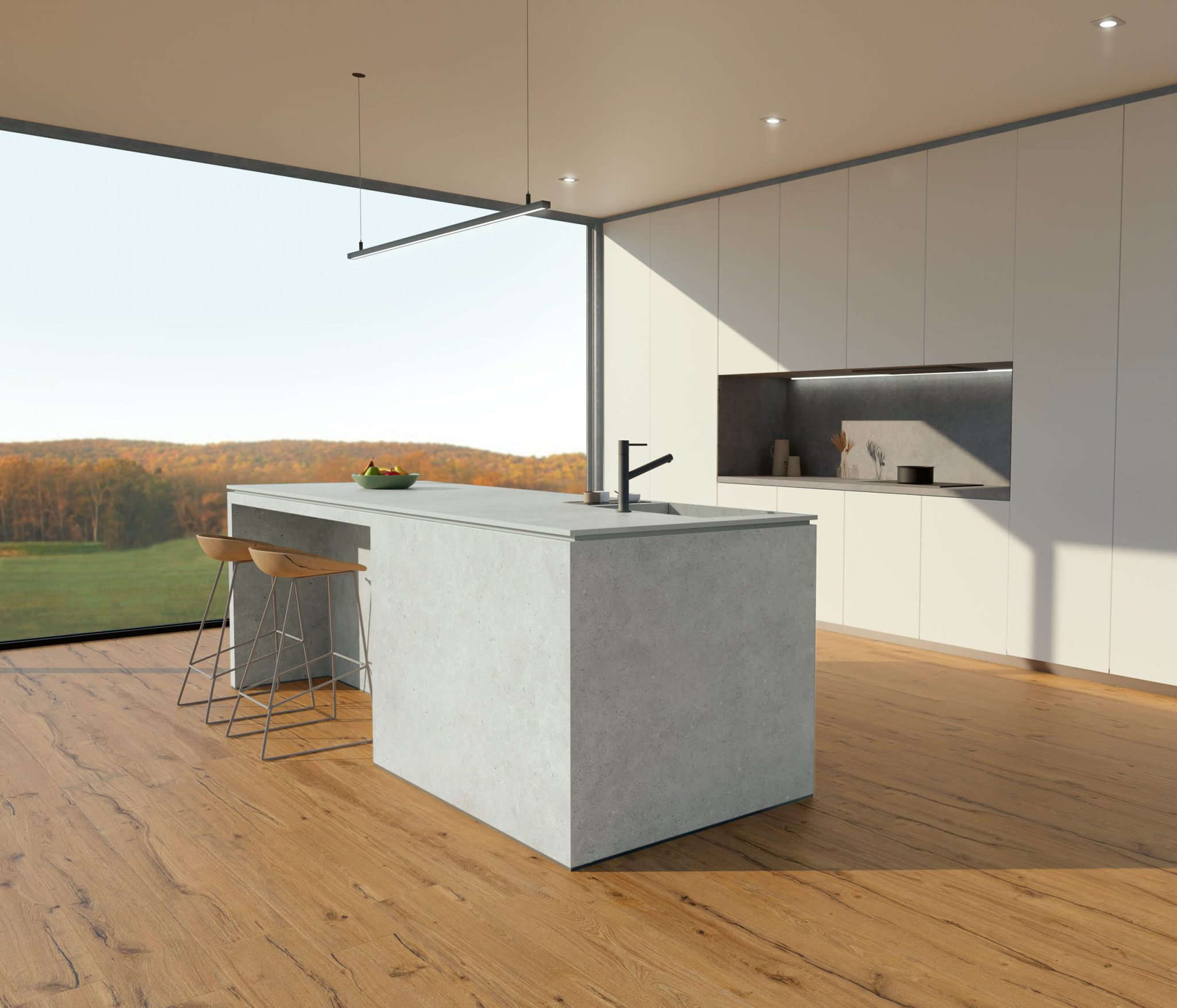 Blat de bucătărie din ceramică Ekxtra Brera Street, finisaj silk – imaginea 2