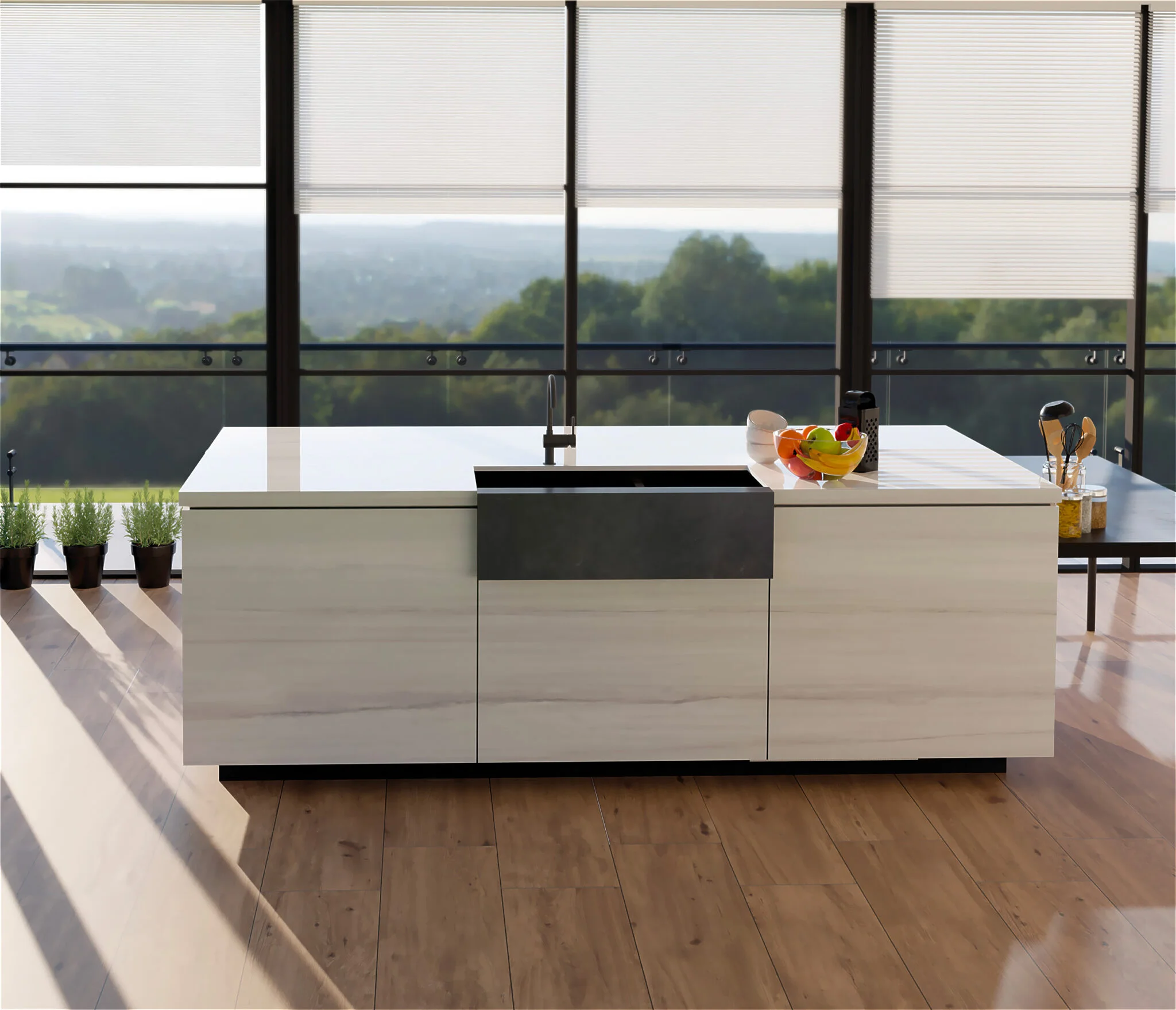 Blat de bucătărie din ceramică Ekxtra Dolomite, finisaj lucios sau silk – imaginea 3