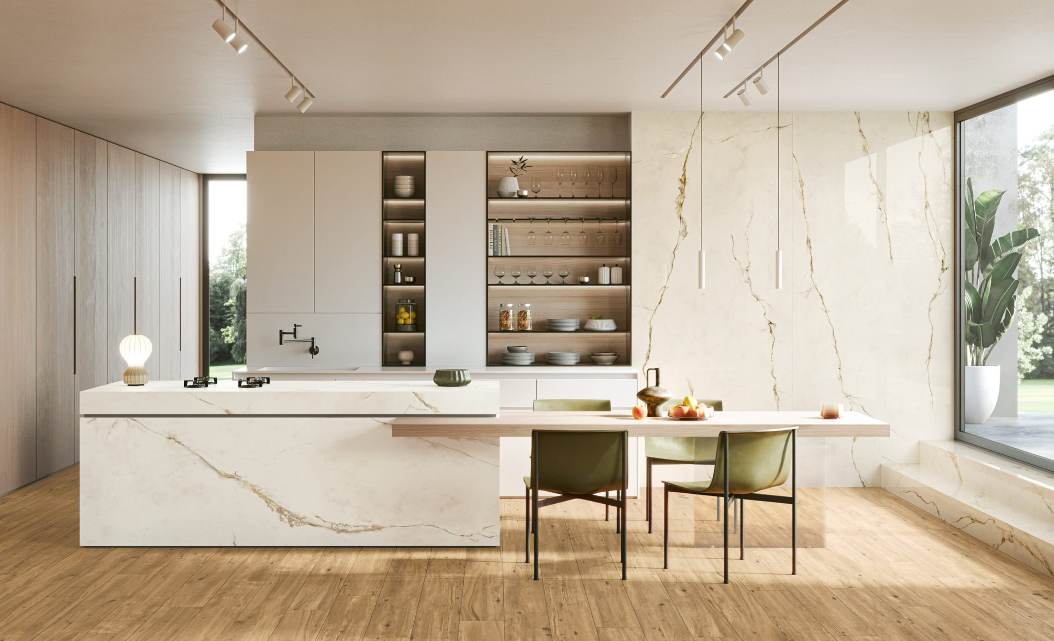 Blat de bucătărie din ceramică Ekxtra Dubai Gold, finisaj lucios sau silk – imaginea 3