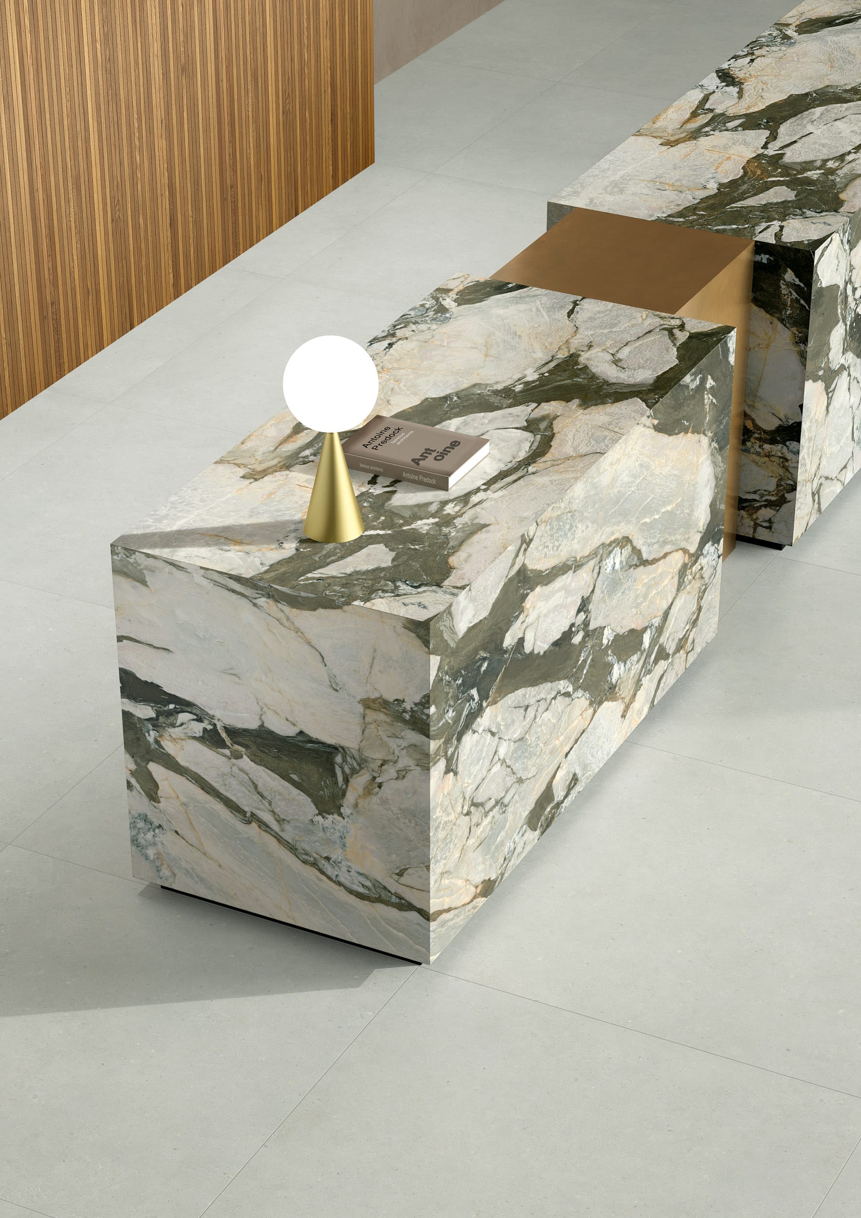 Blat de bucătărie din ceramică Ekxtra Eclipse, finisaj mat structurat (slate) – imaginea 2