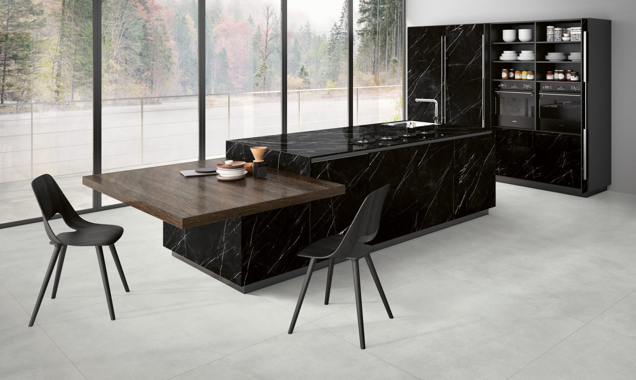 Blat de bucatarie Ceramica Ekxtra Marquina Black – image 2