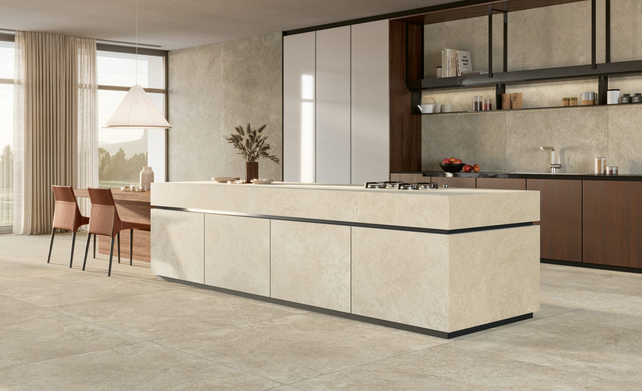 Blat de bucătărie din ceramică Ekxtra Nereidi Almond, finisaj silk – imaginea 2