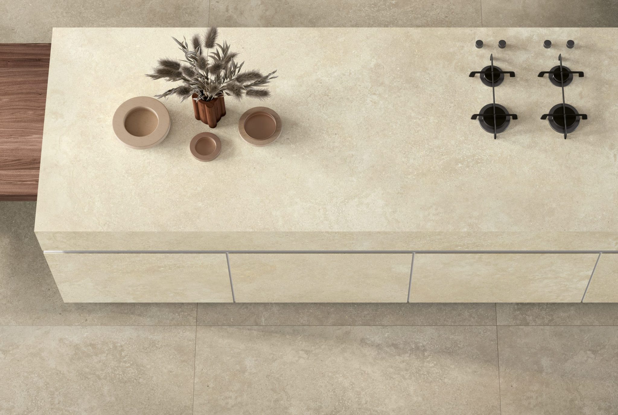 Blat de bucătărie din ceramică Ekxtra Nereidi Almond, finisaj silk – imaginea 3