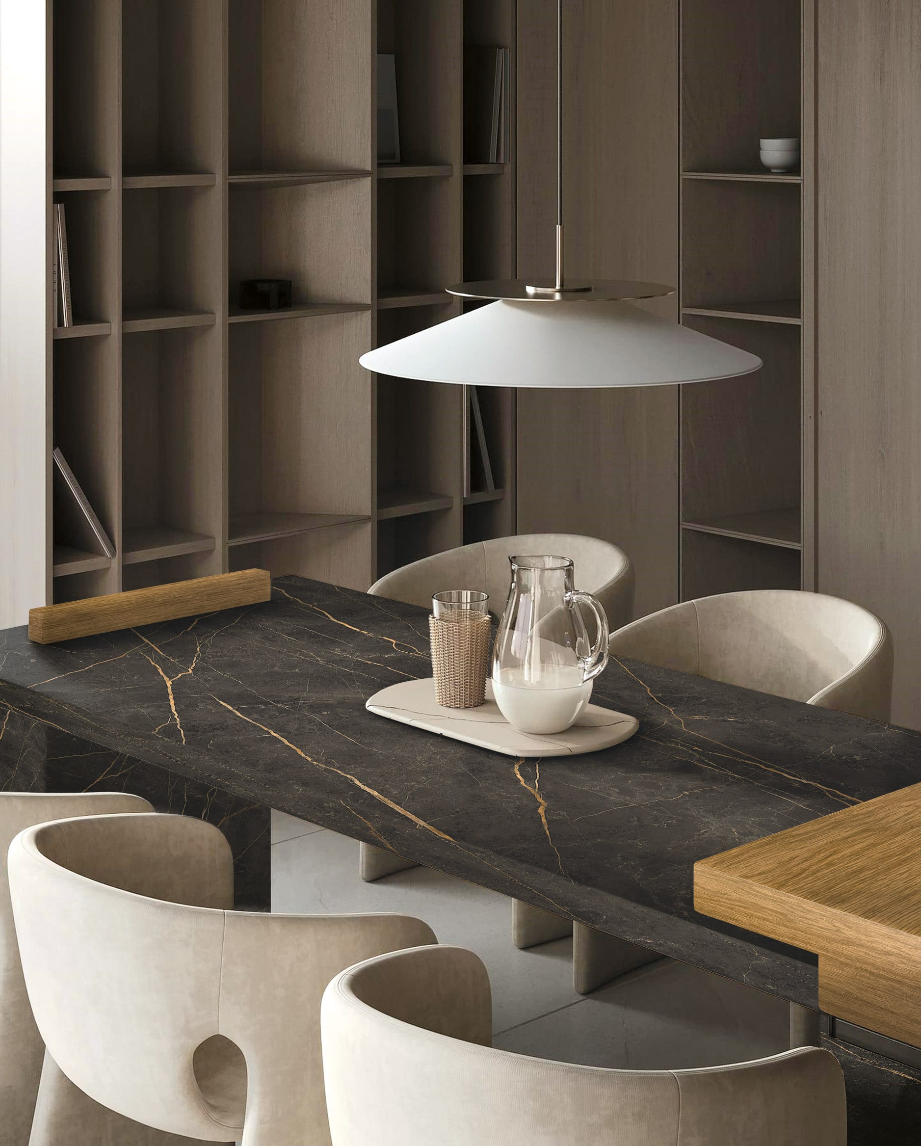 Blat de bucătărie din ceramică Ekxtra Saint Laurent, finisaj lucios sau silk – imaginea 2