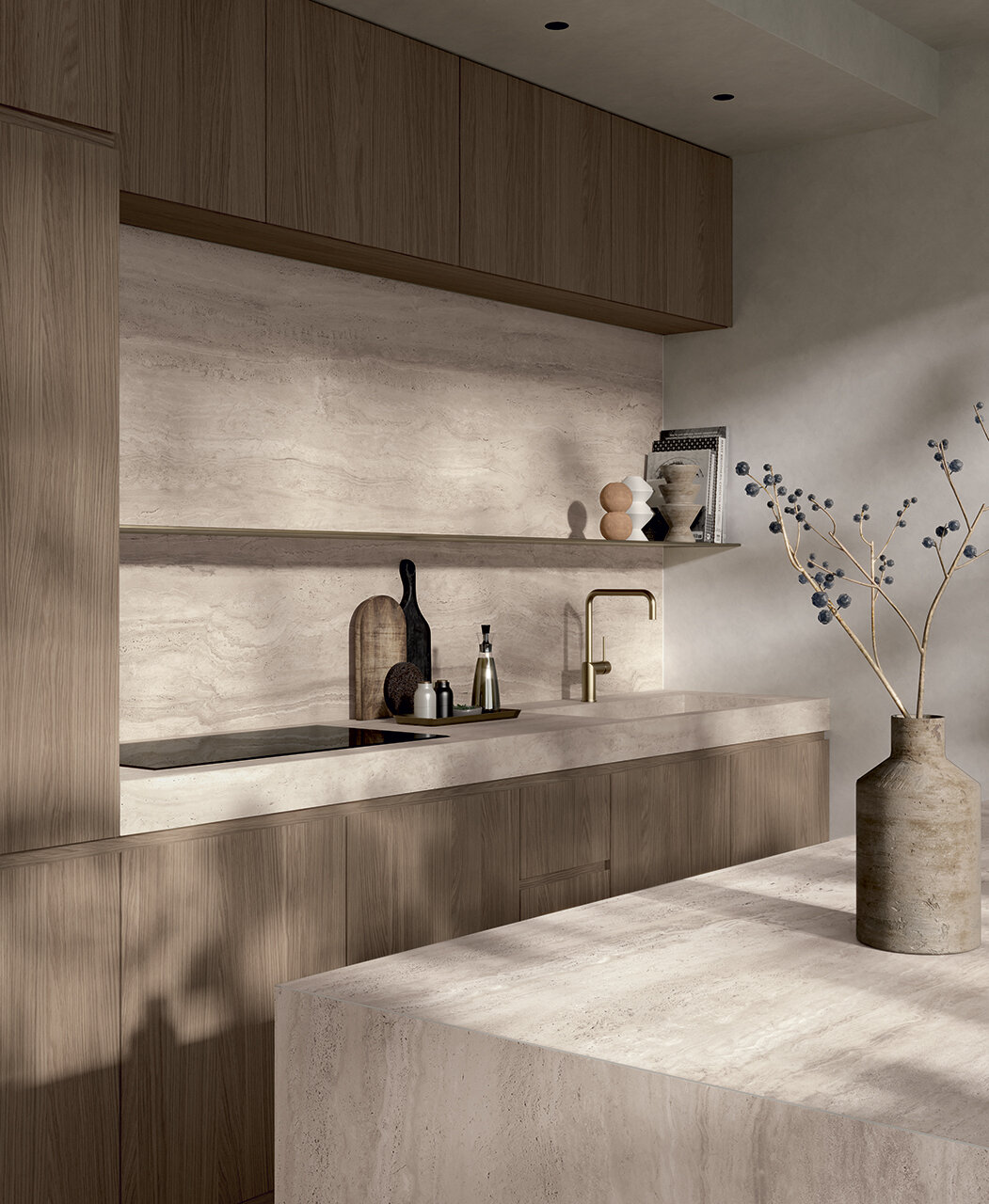 Blat de bucatarie CERAMICA FONDOVALLE TRAVERTINO EBUR
