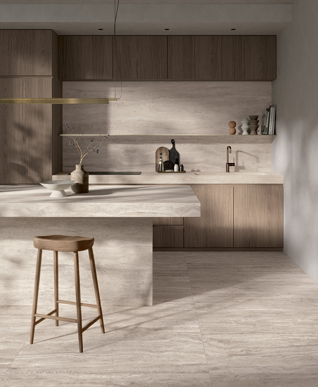 Blat de bucatarie CERAMICA FONDOVALLE TRAVERTINO EBUR