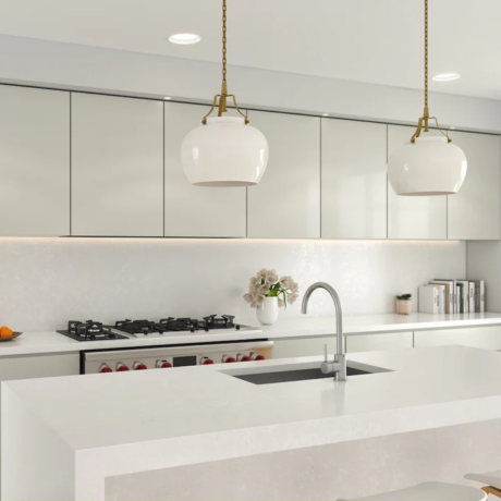 Blat de bucatarie QUARTZ 2123 PERLA WHITE