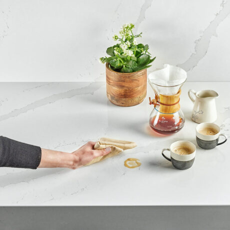 Blat de bucatarie QUARTZ CALACATTA VICTORY GOLD