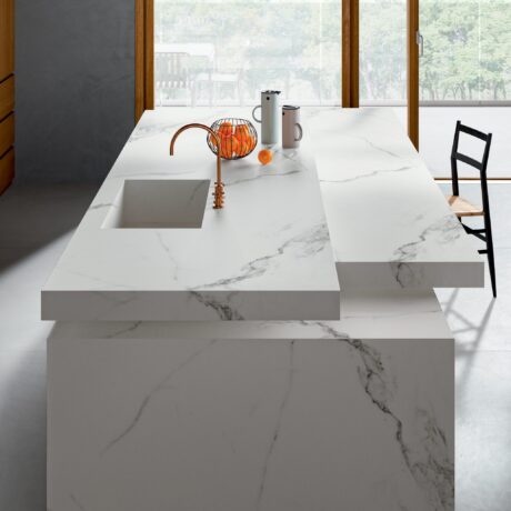 Blat de bucatarie CERAMICA CALACATTA WHITE