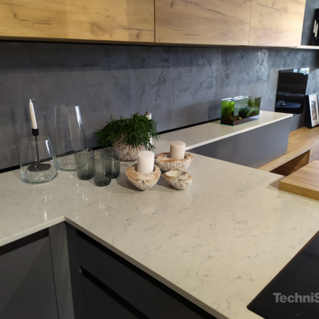 Blat de bucatarie QUARTZ NOBLE ARETI BIANCO